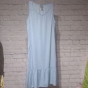 Chicos (1) Light Blue Sleeveless Dress